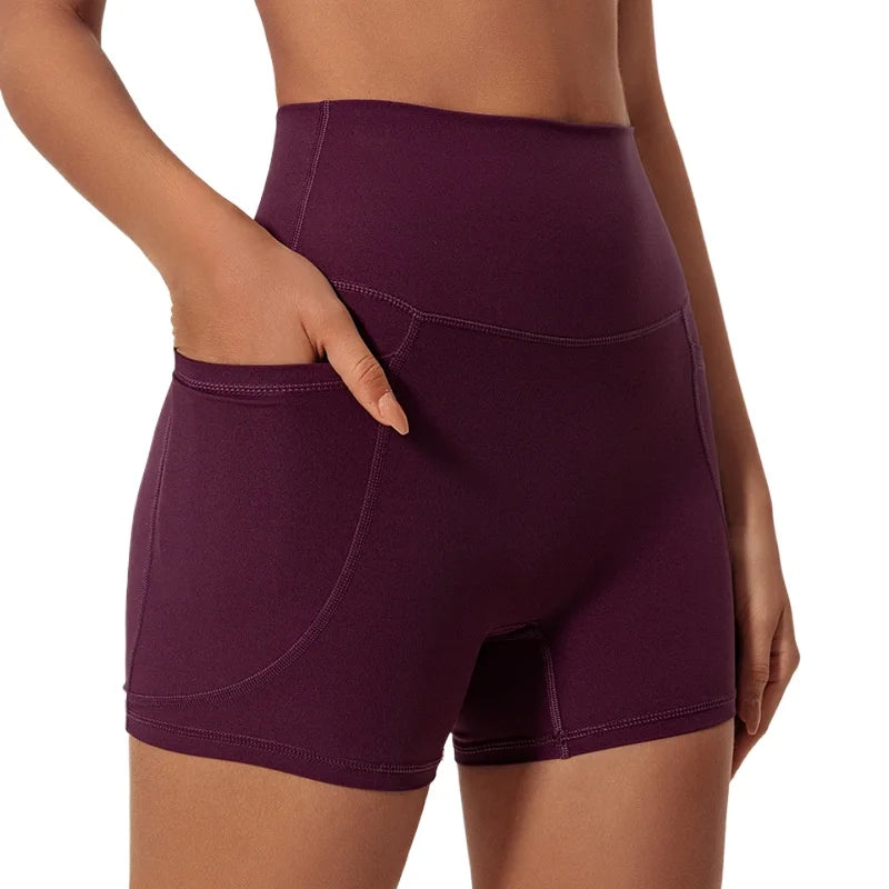 LezyanXR Yoga Leggings Quad Pants Moisture Wicking Quick Drying Breathable Fitness Sports Gym Workout Clothes Shorts for Women