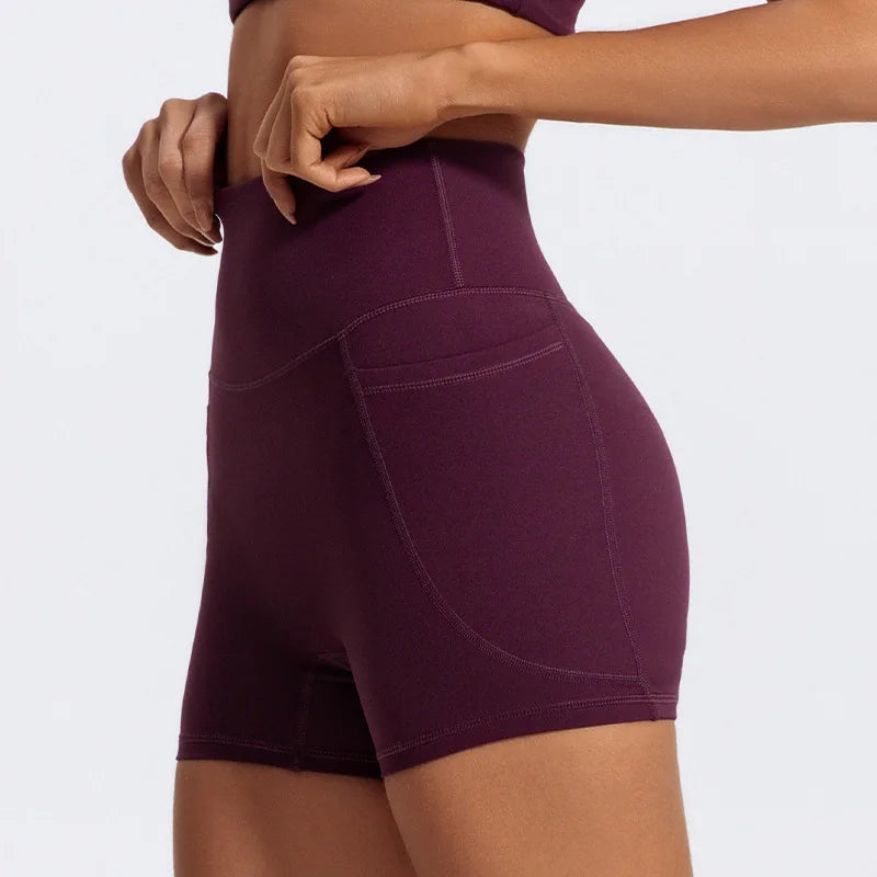 LezyanXR Yoga Leggings Quad Pants Moisture Wicking Quick Drying Breathable Fitness Sports Gym Workout Clothes Shorts for Women