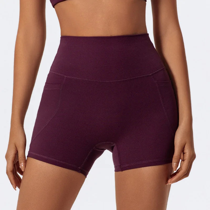 LezyanXR Yoga Leggings Quad Pants Moisture Wicking Quick Drying Breathable Fitness Sports Gym Workout Clothes Shorts for Women