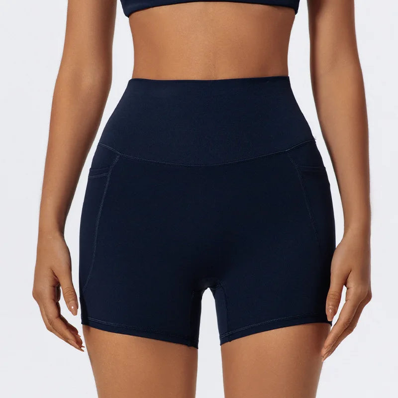 LezyanXR Yoga Leggings Quad Pants Moisture Wicking Quick Drying Breathable Fitness Sports Gym Workout Clothes Shorts for Women