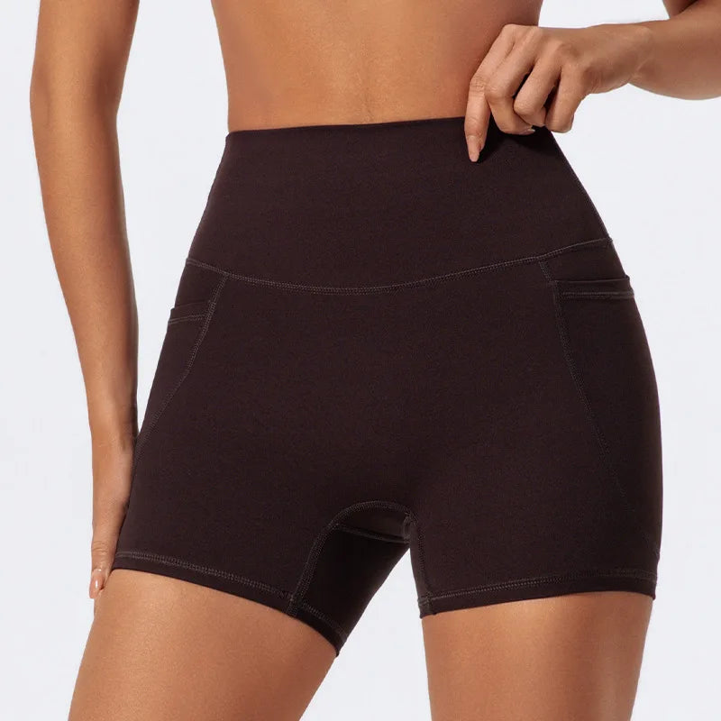 LezyanXR Yoga Leggings Quad Pants Moisture Wicking Quick Drying Breathable Fitness Sports Gym Workout Clothes Shorts for Women